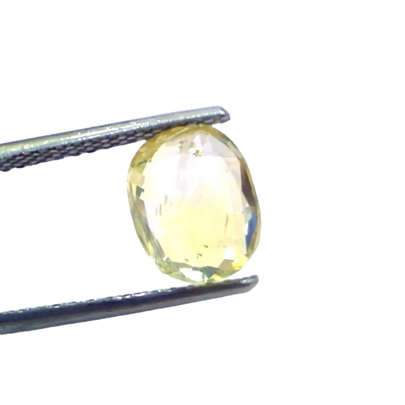 3.50 Ct IGI Certified Unheated Untreated Natural Ceylon Yellow Sapphire 3.50 Ct IGI Certified Unheated Untreated Natural Ceylon Yellow Sapphire