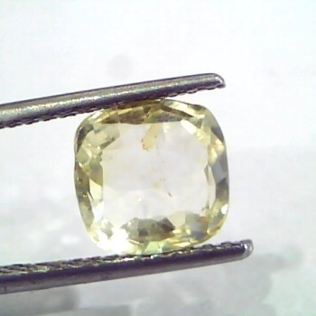 3.52 Ct Unheated Untreated Natural Ceylon Yellow Sapphire Pukhraj