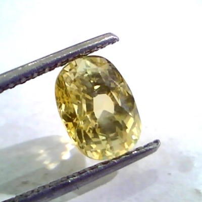 3.53 Ct Unheated Untreated Natural Ceylon Yellow Sapphire Gems