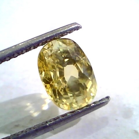 3.53 Ct Unheated Untreated Natural Ceylon Yellow Sapphire Gems