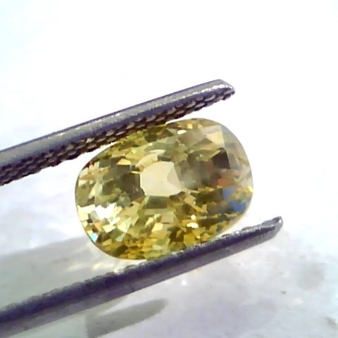 3.53 Ct Unheated Untreated Natural Ceylon Yellow Sapphire Gems
