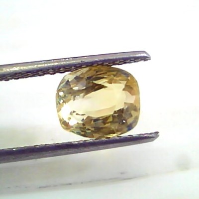 3.55 Ct 6 Ratti Unheated Untreated Natural Ceylon Yellow Sapphire