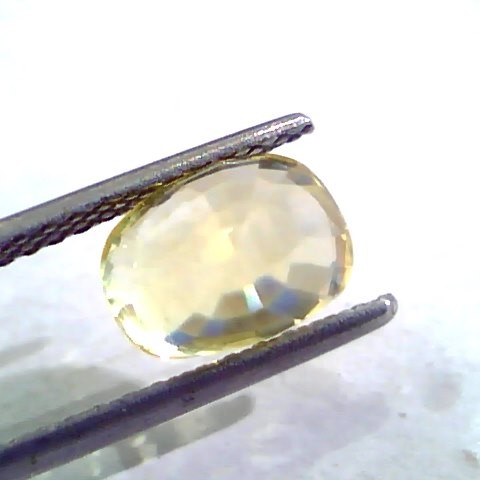 3.53 Ct Unheated Untreated Natural Ceylon Yellow Sapphire Gems