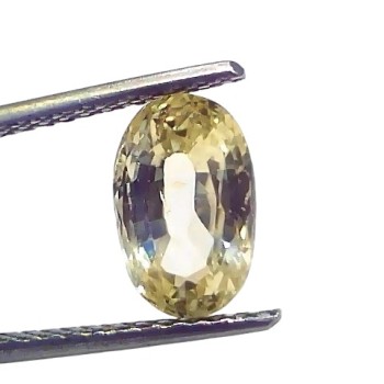 3.53 Ct IGI Certified Unheated Untreated Natural Ceylon Yellow Sapphire 3.53 Ct IGI Certified Unheated Untreated Natural Ceylon Yellow Sapphire