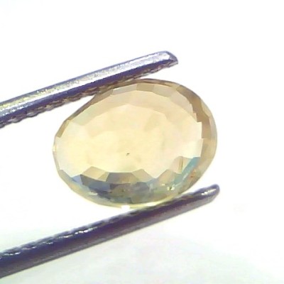 3.53 Ct Certified Unheated Untreated Natural Ceylon Yellow Sapphire Pukhraj