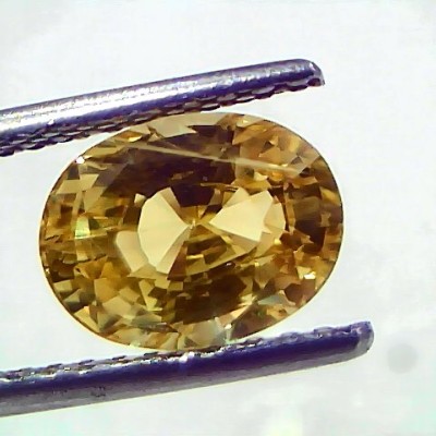 3.54 Ct IGI Certified Unheated Untreated Natural Ceylon Yellow Sapphire AAAAA