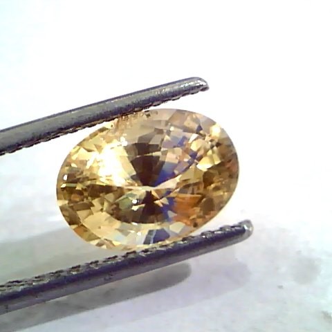 3.55 Ct Unheated Untreated Natural Ceylon Yellow Sapphire AAA