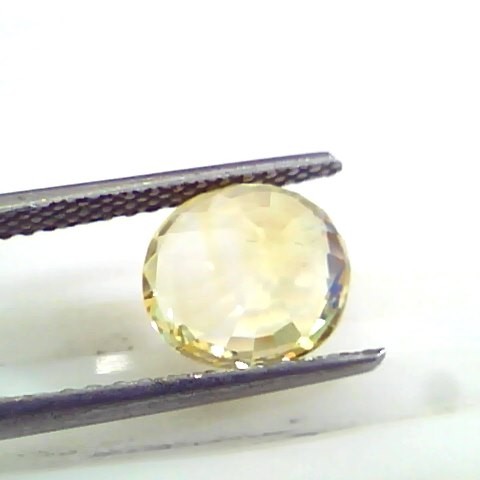 3.53 Ct 6 Ratti Unheated Untreated Natural Ceylon Yellow Sapphire