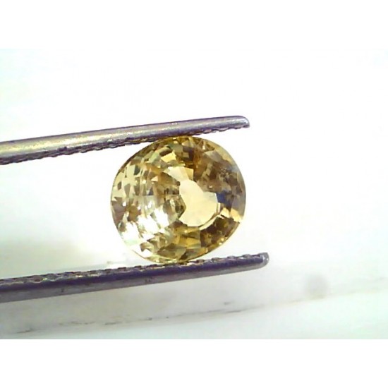 3.53 Ct 6 Ratti Unheated Untreated Natural Ceylon Yellow Sapphire