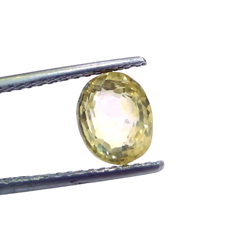 3.54 Ct IGI Certified Unheated Untreated Natural Ceylon Yellow Sapphire 3.54 Ct IGI Certified Unheated Untreated Natural Ceylon Yellow Sapphire