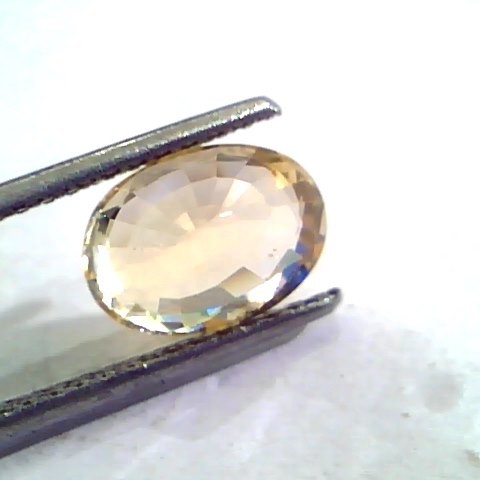 3.55 Ct Unheated Untreated Natural Ceylon Yellow Sapphire AAA