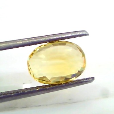 3.56 Ct 6 Ratti Unheated Untreated Natural Ceylon Yellow Sapphire