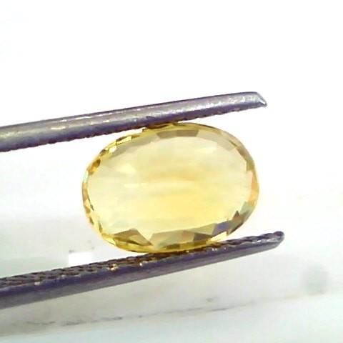 3.56 Ct 6 Ratti Unheated Untreated Natural Ceylon Yellow Sapphire