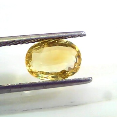 3.56 Ct 6 Ratti Unheated Untreated Natural Ceylon Yellow Sapphire