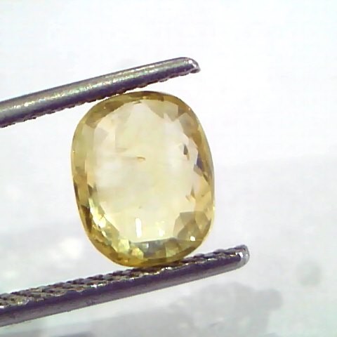 3.60 Ct Unheated Untreated Natural Ceylon Yellow Sapphire Pukhraj