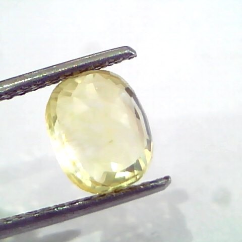 3.60 Ct Unheated Untreated Natural Ceylon Yellow Sapphire Pukhraj