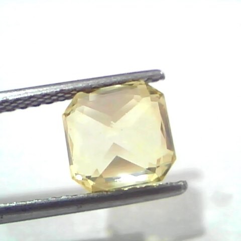 3.58 Ct IGI Certified Unheated Untreated Natural Ceylon Yellow Sapphire AAA
