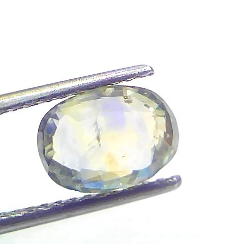 3.58 Ct Certified Unheated Untreated Ceylon Yellow Blue Pitambari Pukhraj