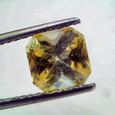 3.58 Ct IGI Certified Unheated Untreated Natural Ceylon Yellow Sapphire AAA