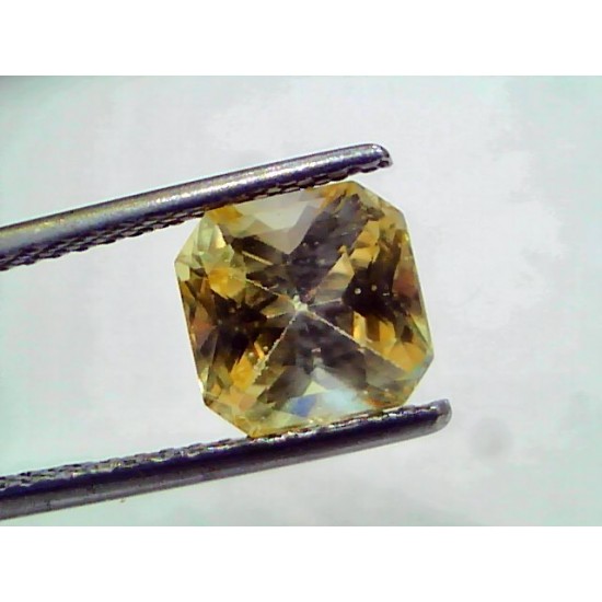 3.58 Ct IGI Certified Unheated Untreated Natural Ceylon Yellow Sapphire AAA