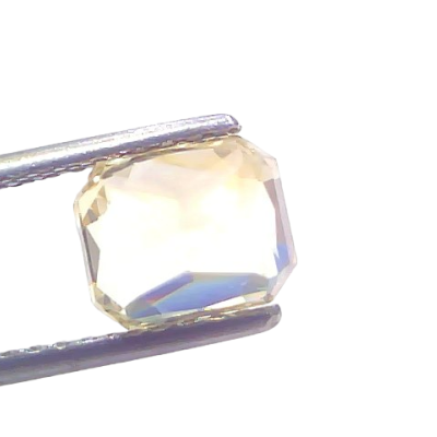 3.58 Ct GII Certified Unheated Untreated Natural Ceylon Yellow Sapphire AAA