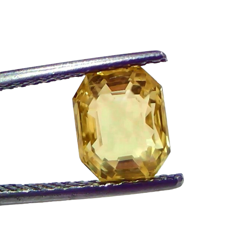 3.59 Ct IGI Certified Unheated Untreated Natural Ceylon Yellow Sapphire AAAAA 3.59 Ct IGI Certified Unheated Untreated Natural Ceylon Yellow Sapphire AAAAA