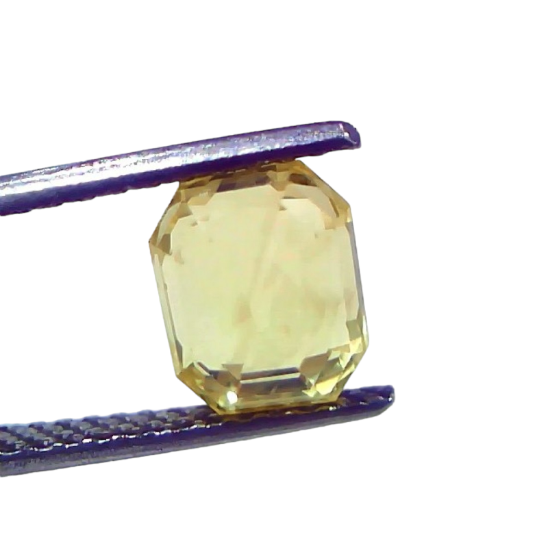 3.59 Ct IGI Certified Unheated Untreated Natural Ceylon Yellow Sapphire AAAAA 3.59 Ct IGI Certified Unheated Untreated Natural Ceylon Yellow Sapphire AAAAA