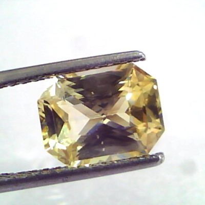 3.60 Ct IGI Certified Unheated Untreated Natural Ceylon Yellow Sapphire