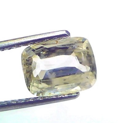 3.60 Ct Certified Unheated Untreated Natural Ceylon Yellow Sapphire Pukhraj