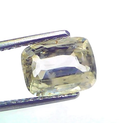 3.60 Ct Certified Unheated Untreated Natural Ceylon Yellow Sapphire Pukhraj