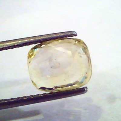3.57 Ct Unheated Untreated Natural Ceylon Yellow Sapphire Pukhraj