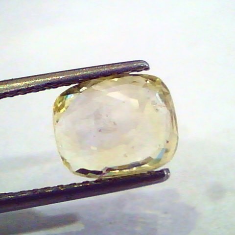 3.57 Ct Unheated Untreated Natural Ceylon Yellow Sapphire Pukhraj
