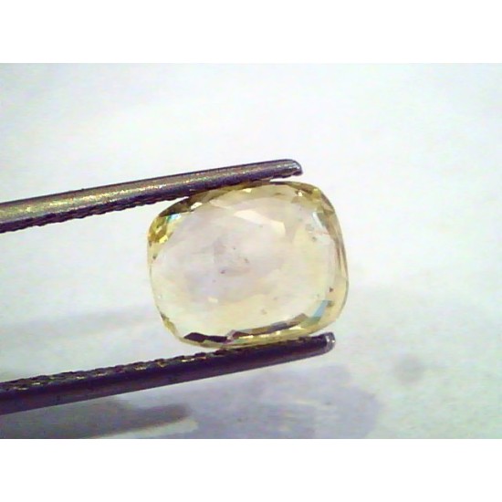 3.57 Ct Unheated Untreated Natural Ceylon Yellow Sapphire Pukhraj