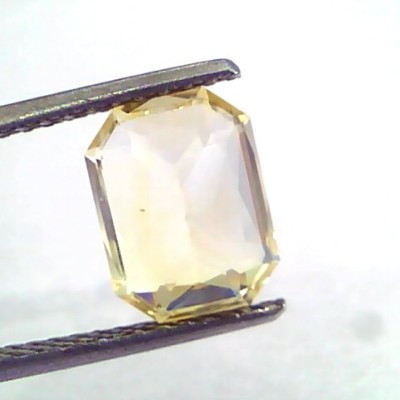 3.60 Ct IGI Certified Unheated Untreated Natural Ceylon Yellow Sapphire