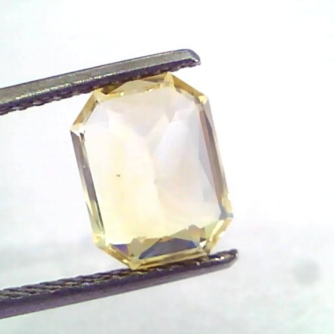 3.60 Ct IGI Certified Unheated Untreated Natural Ceylon Yellow Sapphire