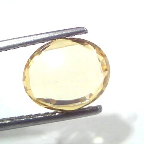 3.62 Ct IGI Certified Unheated Untreated Natural Ceylon Yellow Sapphire AAA