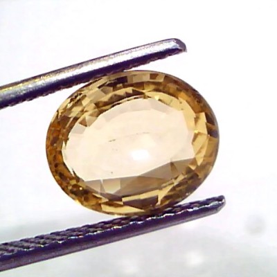 3.62 Ct IGI Certified Unheated Untreated Natural Ceylon Yellow Sapphire AAA