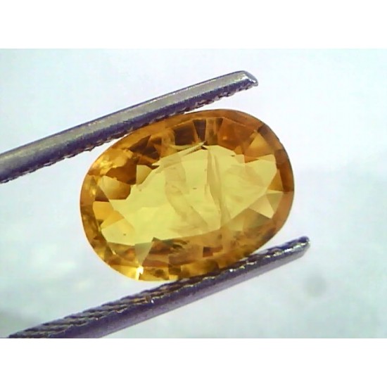 3.63 Ct Natural Yellow Sapphire Pukhraj Jupiter Gemstone(Heated)
