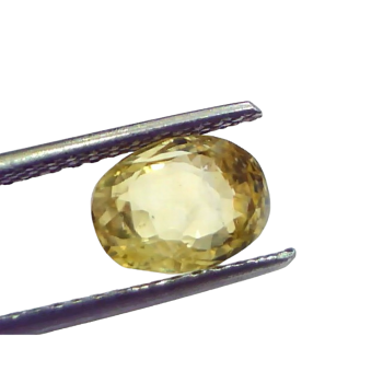 3.63 Ct GII Certified Unheated Untreated Natural Ceylon Yellow Sapphire 3.63 Ct GII Certified Unheated Untreated Natural Ceylon Yellow Sapphire