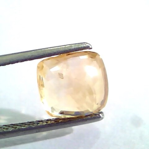 3.66 Ct Unheated Untreated Natural Ceylon Orange Yellow Sapphire
