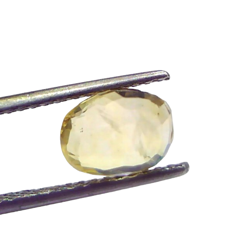 3.63 Ct GII Certified Unheated Untreated Natural Ceylon Yellow Sapphire 3.63 Ct GII Certified Unheated Untreated Natural Ceylon Yellow Sapphire