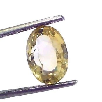 3.63 Ct IGI Certified Unheated Untreated Natural Ceylon Yellow Sapphire 3.63 Ct IGI Certified Unheated Untreated Natural Ceylon Yellow Sapphire