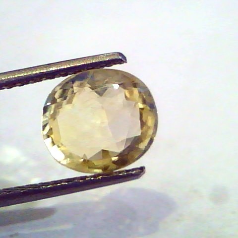 3.64 Ct Unheated Untreated Natural Ceylon Yellow Sapphire Pukhraj