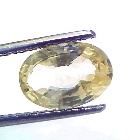 3.69 Ct Unheated Untreated Natural Ceylon Yellow Sapphire Pukhraj