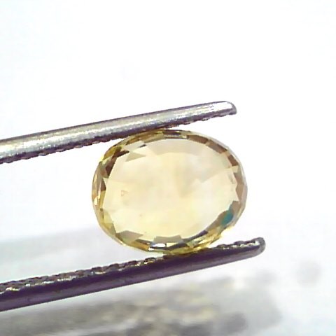 3.65 Ct IGI Certified Unheated Untreated Natural Ceylon Yellow Sapphire