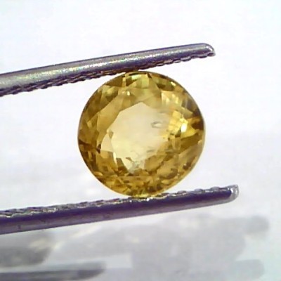 3.68 Ct Unheated Untreated Natural Ceylon Yellow Sapphire Pukhraj
