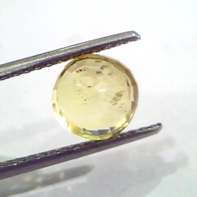 3.68 Ct Unheated Untreated Natural Ceylon Yellow Sapphire Pukhraj