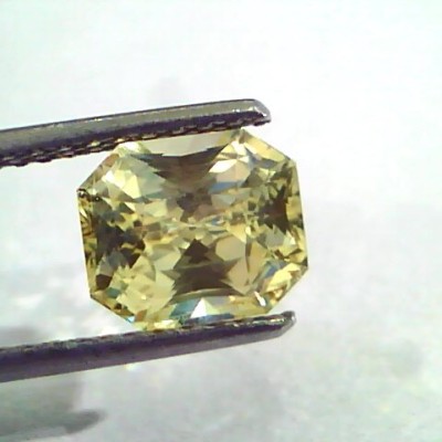3.70 Ct IGI Certified Unheated Untreated Natural Ceylon Yellow Sapphire