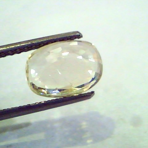 3.73 Ct Unheated Untreated Natural Ceylon Yellow Sapphire Pukhraj