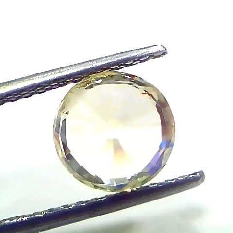 3.70 Ct IGI Certified Unheated Untreated Natural Ceylon Yellow Sapphire